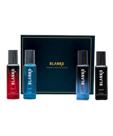 BL ANKO By King Powerful Men Collection Tlt Parfum 20Ml Pack Of 4 | Longest Lasting Mens Dawn Scented Liquid Perfume Technology | Luxury Fragrance Gift Set For Husband Father Brother