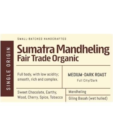 CuppaJoe Coffee Roasters Single Serve Pour Over Sumatra Mandheling Dark Roast Ground Coffee Filter Packs 8 x 18g - Buy Online on GoSupps.com
