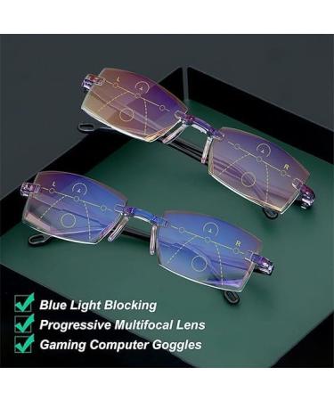 Samnuerly Libyi Intelligent Reading Glasses Adjustable Focus Dual-Focus Anti-Blue Light for Men | International Shipping Available - Buy Online on GoSupps.com