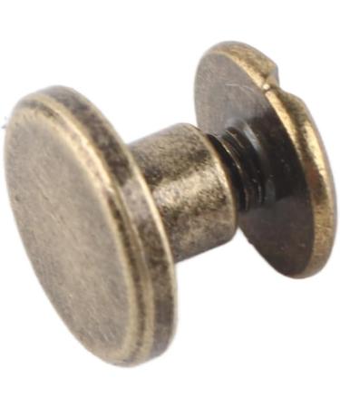 Flat Head Rivets Set - 20 All-Copper Leathercraft Screws & Nuts (5mm) - Essential Tool Accessories for DIY Projects - Buy Online on GoSupps.com