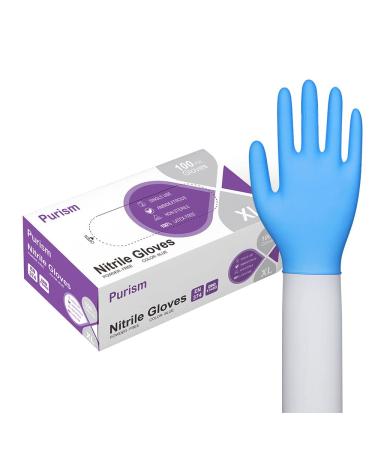 Nitrile Gloves 100Pcs 1000 Pcs Disposable Blue, Small/Medium/Large/XLarge, No Latex No Powder Medium (Pack of 100) Blue-100 Pcs