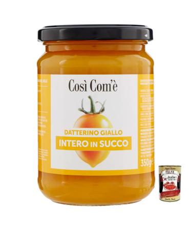 Italian Gourmet E.R. Cos Com' Datterino Giallo Intero in Succo tomate Datterino jaune enti re dans le jus tomates italiennes pot de 350 g + bo te italienne Gourmet Pulpa di Pomodoro 400 g