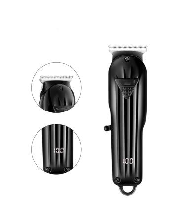 Professional Digital Display Hair Clippers for Men - Electric Hair Salon & Home Use Carving Clipper in Black - Buy Online on GoSupps.com
