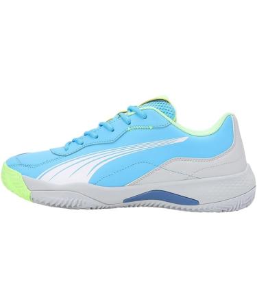 PUMA Unisex Nova Smash Tennis Shoe 44 EU - Luminous Blue Puma White & Glacial Gray - International Shipping Available - Buy Online on GoSupps.com