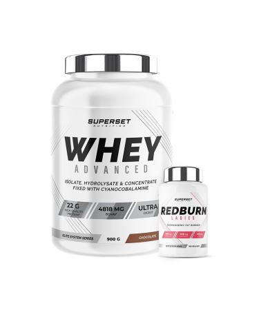 Superset Nutrition | Redburn Ladies Fitness Program - 100% Whey Protein Advanced 900g Chocolate - Redburn Ladies | Achieve a slim and shapely silhouette in 4 weeks