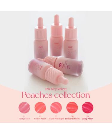Peripera Ink Airy Velvet Lip Tint - #021 Fluffy Peach | High Pigmentation, Lightweight, Moisturizing, Cruelty-Free - Buy Online on GoSupps.com
