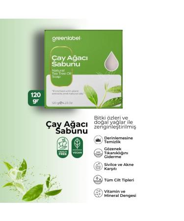 Natural Tea Tree Soap for Acne Relief | Anti-Acne Formula | 120g - International Shipping Available - Buy Online on GoSupps.com