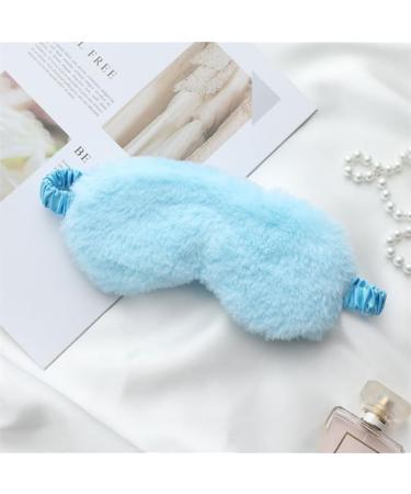 Premium Two Plush Sleep Eye Masks | Breathable Light Blocking for Adults & Kids | Ideal Birthday Party Gifts (Blue & Purple - Buy Online on GoSupps.com