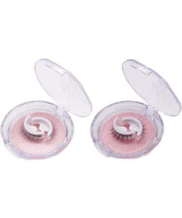 reusable eyelashes Self Adhesive Eyelashes Reusable Waterproof Fake Eyelashes Natural Realistic Fluffy Lashes 2Pair - Buy Online on GoSupps.com