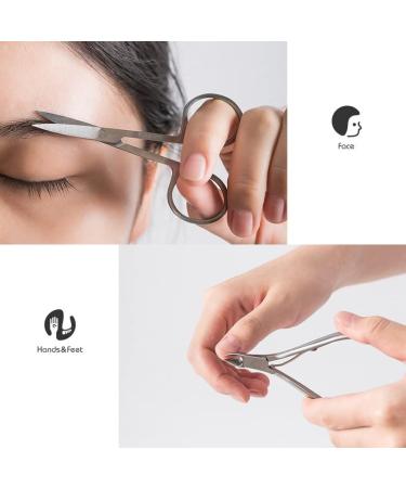 Double Nail Clippers Set Multifunctional Manicure Kit Stainless Steel Pedicure Pliers Nail Cutter for Foot Fingernail Include Tweezers Cuticle Remover(Purple) - Buy Online on GoSupps.com