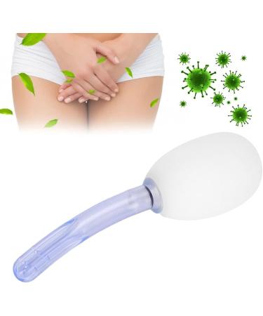 150ml Silicone Anal Shower Enema for Women | Reusable Vaginal Cleaner - White Silicone Ball Design - Buy Online on GoSupps.com