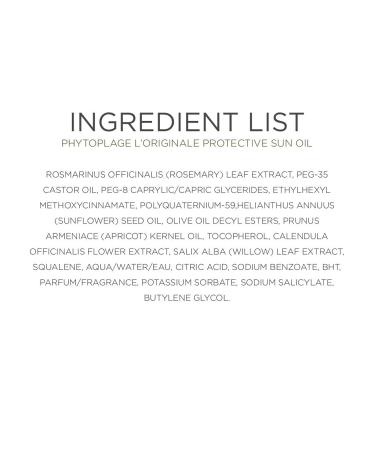PHYTO Phytoplage Protective Sun Oil 3.38 fl. oz. | SPF 15 Sunscreen Oil - Buy Online on GoSupps.com