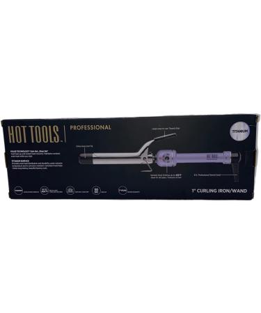 Hot Tools 1 Professional Curling Iron/Wand - Titanium Purple | International Shipping Available - Buy Online on GoSupps.com