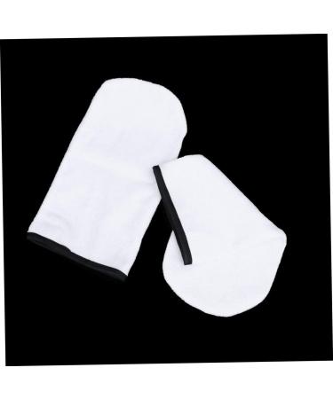 FOMIYES 3 Pairs Wax Spa Gloves Paraffin Wax Bath Cotton Gloves Bath Mitt Paraffin Wax Hand Cover Heated Booties for Moisturizing Gloves Wax Gloves Bath Mat Manicure Work White - Buy Online on GoSupps.com