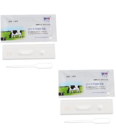 Healeved 2 STK pregnant tester animal test paper pregnancy test strips for farm animals test paper for pregnant animals farm animal plastic white early pregnancy accessories whitex2stk 1 piece (1 Pack)