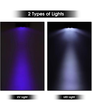 Youthink 2 in 1 UV Flashlight - 100 LED Handheld Black Light with 75 UV & 25 White LEDs | Ideal for Home & Outdoor Use | International Shipping - Buy Online on GoSupps.com