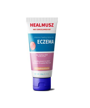 Eczema Cream for Adults - for Rash Psoriasis Dermatitis Urticaria Jock Itch Anti-Itch Relief for Sensitive Irritated Skin for Face Hand & Foot (3.4 Fl Oz)