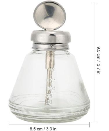 150ml Push Down Empty Pump Dispenser Bottle for Nail Art | Transparent Liquid Container & Press Bottle Accessories - Buy Online on GoSupps.com