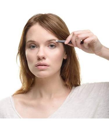 AFTREN Tweezers for facial hair women & men Professional Stainless Steel black color coated precision tweezers Slanted & Pointed Tip eyebrow tweezers for Ingrown Hair tweezers (Black) - Buy Online on GoSupps.com