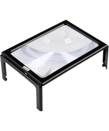Magnifying Glass Hd Magnifier High Magnification 3X Desktop Magnifier Desktop Read Old Man with Light Led Chest-Mounted A4 Large Lens Rectangle Hd Portable Magnifying Gl Vision - Buy Online on GoSupps.com