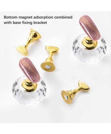 XUXN Nail Stand for Press On Acrylic Nail Display Stand Magnetic Nail Practice Stand Nail Holder for Painting Nails Practice Manicure Tool Nail Accessories for Beginner - Buy Online on GoSupps.com