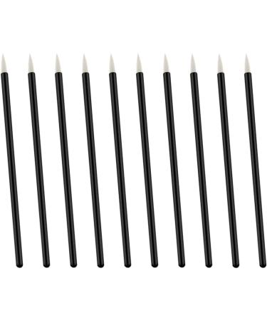 DRESSOOS 100pcs Cosmetics Brush Eyeshadow Eye Makeup Liquid Makeup Angled Eyeliner Brush White 10X0.5X0.5cm White - Buy Online on GoSupps.com