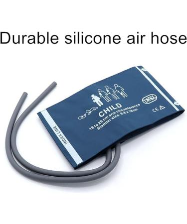 Universal NIBP Cuff for Pediatric Child 18-26cm Double Tube Reusable PU Replacement Blood Pressure Cuff No Connector. Child Blue PU+Dual Tubes - Buy Online on GoSupps.com