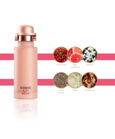 Iceberg Twice ROSA - Woody Floral Musk Fragrance For The Modern Woman - Fresh And Fruity Feminine EDT Spray Perfume For Women - Sparkling Notes Of Redcurrant Grapefruit Jasmine Cedarwood - 4.2 Oz 4.2 Fl Oz (Pack of 2) - Buy Online on GoSupps.com