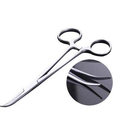 Hemostatic Tweezers for Pets - Stainless Steel Scissors for Dog & Cat Ear Hair Fishing Tool - 18cm Curved 18B - Buy Online on GoSupps.com