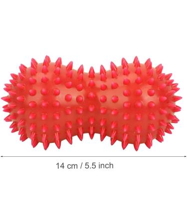 PVC Erdnuss-Stuchel Massage Ball - Fitness & Muscle Relaxation for Back & Feet | Acupressure & Fascia Relief (Red) - Buy Online on GoSupps.com