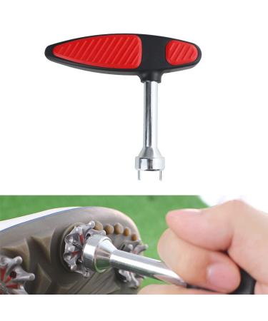 Golf Shoes Spikes Wrench Stainless Steel Cleats Track Tool Removal Adjustment Ripper Replacement Screw Install Aid Golf Pin Shoes Remover Tool Spike Wrench T-Wrench