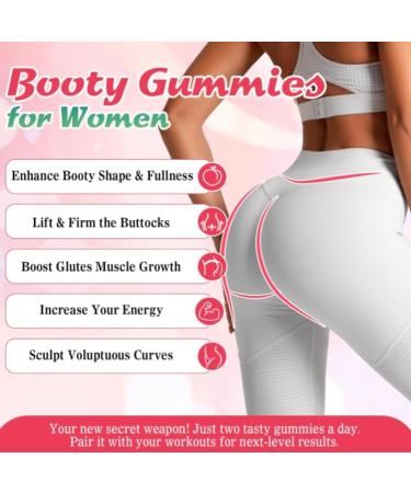 Booty Gummies for Women Multivitamin Vegan NonGMO Sculpting Lifting & Firm Buttocks 1 Pack - Buy Online on GoSupps.com