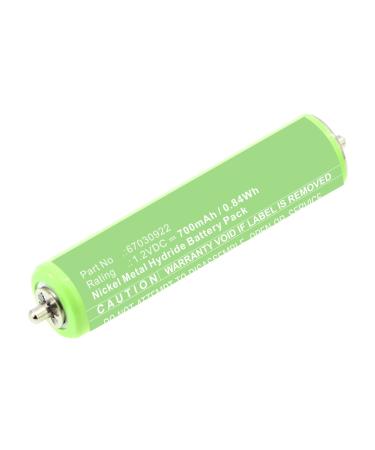Synergy Digital Shaver Battery Compatible with Braun 1775 Shaver (Ni-MH 1.2V 700mAh) Ultra High Capacity Replacement for Braun 67030922 Battery