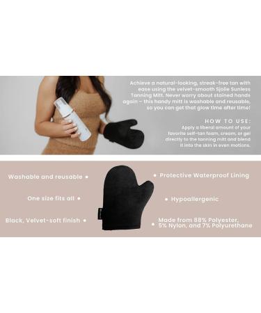 SJOLIE Self Tanner - Express Sunless Tanning Mousse & Mitt | Streak-Free Medium Dark Vegan Paraben-Free - Fast International Shipping - Buy Online on GoSupps.com