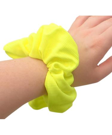 Topkids Accessories Large Bright Neon Scrunchie for 80 s Costume or Neon Raves Club Scrunchie Bright Neon Scrunchies for Girls & Women Girl s Hair Accessories (Neon Yellow) - Buy Online on GoSupps.com