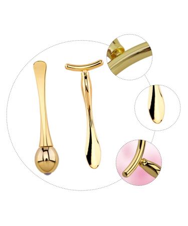 Buy 2 Sets Eye Massage Roller T-Bar & Portable Makeup Spoon | Skin Care Massage Tool for Eyes | Best Eye Cream Applicator Online - Buy Online on GoSupps.com