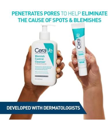 CeraVe Blemish Control Gel Moisturiser 40ml with 2% Salicylic Acid & Niacinamide - Buy Online on GoSupps.com