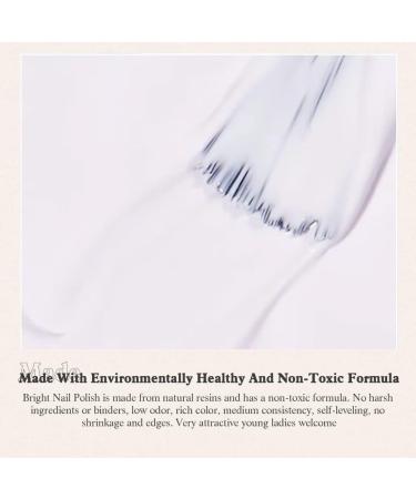 Chip Resistant BISHENGYF Pure White Gel Nail Polish - French Nail Design - 10ml - Long Lasting & Translucent - UV LED Lamp Required - Buy Online on GoSupps.com
