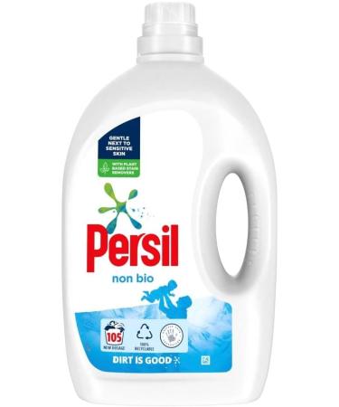Persil Non-Bio Concentrated Laundry Washing Liquid Detergent - Tough on Stains - 105 Washes - Gentle Next to Sensitive Skin with 7 Days of Lasting Freshness 2.835L 2 Pack 2.84 l (Pack of 1) - Buy Online on GoSupps.com