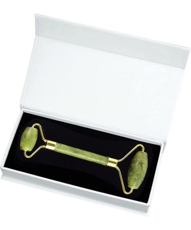 Putova stay healthy massage roller massage tab massage tool jade scooter for face natural stone facial massager jade roller no box (color: jade roller with box)
