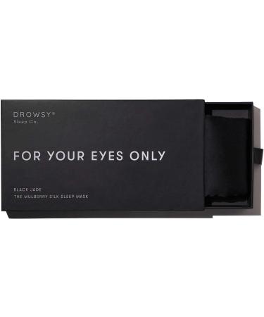 DROWSY Silk Sleep Mask - Luxurious Face-Hugging Cocoon for Total Darkness - Black Jade - Buy Online on GoSupps.com