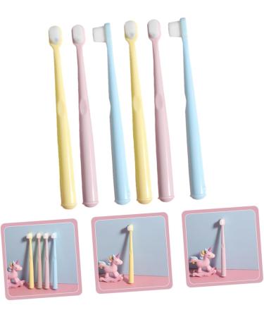 Collbath 6-Set Children's Toothbrushes & Manual Travel Toothbrushes for Adults | Small Head Design for Kids & Toddlers - Best Tooth Cleaning Tools - Buy Online on GoSupps.com