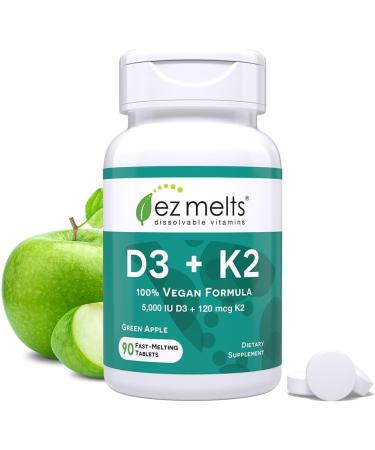 EZ Melts Vitamin D3 K2 and Multivitamin with Iron Sugar Free - Buy Online on GoSupps.com
