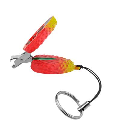 Beaupretty Strawberry Nail Scissors Cuticle Nippers Pedicure Nippers Keychain Nail Clipper Toddler Nail Clipper Professional Manicure Pliers Pet Claw Fruit Nail Clippers Stainless Steel Child