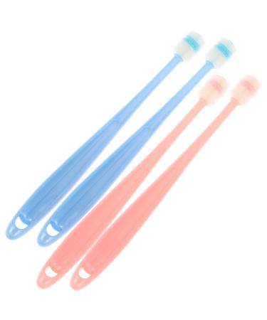 Healifty 4pcs Baby Toothbrush Gum Cleaner Baby Floss Toothbrushes Kids Toothbrushes Boys Toothbrush Infant Gum Brush Baby Tooth Cleaning Tool Infant Toothbrushes Baby Toothbrushes