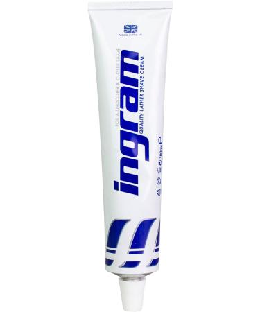 Ingram Leather Shaving Cream Tube 100ml - Luxurious Men's Grooming Essential - Buy Online on GoSupps.com