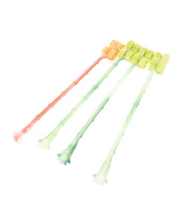 Frcolor 4 pieces of scooter massage device Back scratch boot House need massage belt massage belt massage murmur roller back scratching stick scratching truck for back massage Small backstock wheel tool pp