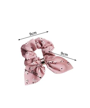 Fodattm 8pcs Bunny Ears Chiffon Elastic Hair Bands | Cute Bow Hair Accessories for Girls - International Shipping Available - Buy Online on GoSupps.com