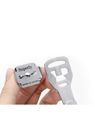 Exceart Metal Spatula Set - 5-Piece Pedicure Tools for Smooth Feet | Heel Scraper Corn Cutter & Razor for Hard Skin - Buy Online on GoSupps.com