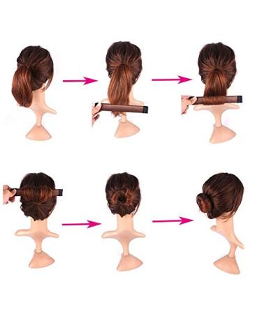 Women's Hair Styling Tool Kit - Donut Bun Maker French Twist Clips & Braid Holders for Long Thick Hair - Buy Online on GoSupps.com